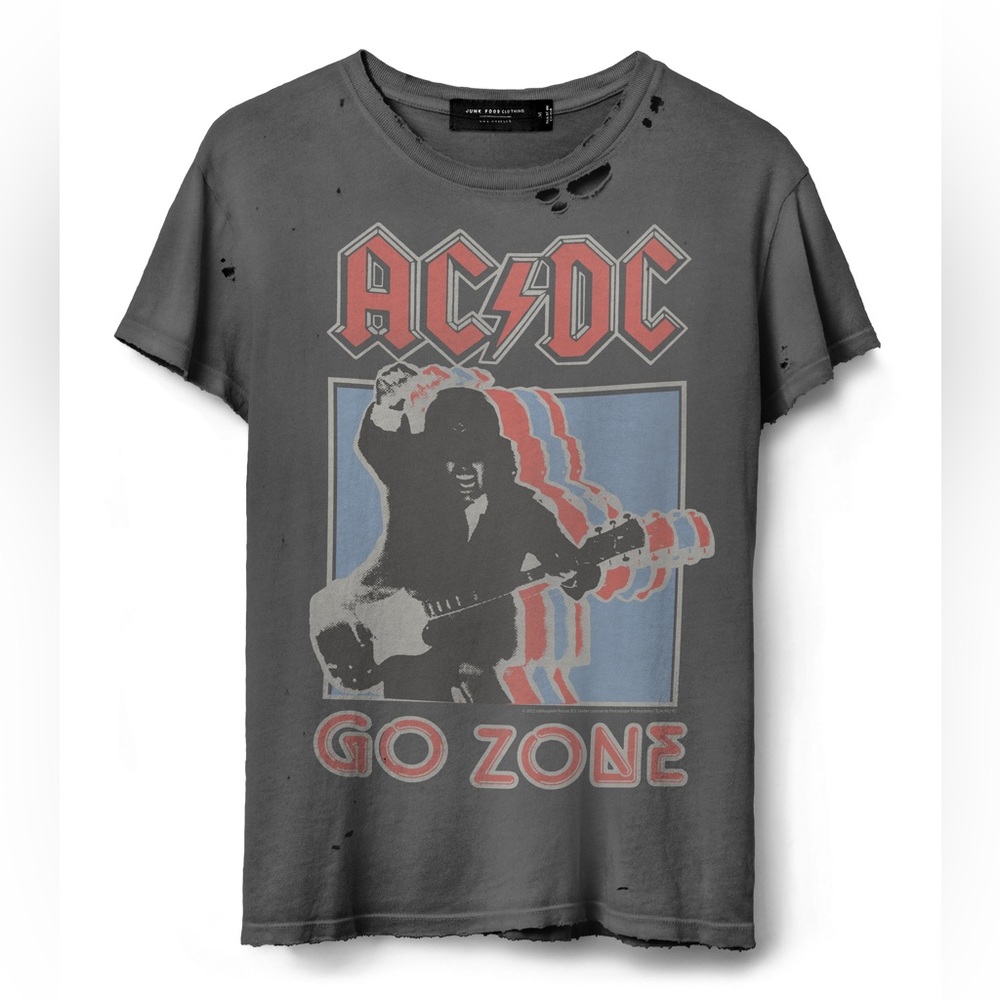 Junk Food Clothing Vintage T Shirt AC/DC Go Zone Tee